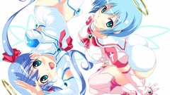 Blue hair hikari anime