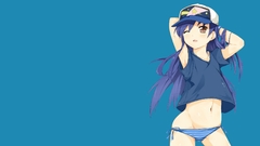 Blue hair idolmaster anime