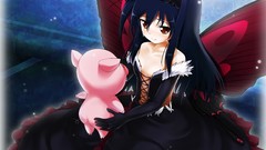 Blue hair long hair anime girls accel world arita haruyuki kuro 