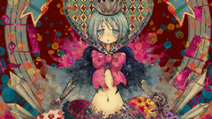 Blue hair mahou shoujo