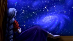 Blue hair nurses barefoot