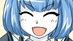 Blue hair smiling xerath