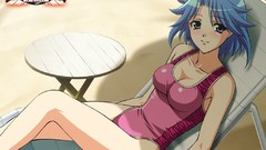 Blue hair wrestle angels