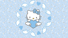 Blue hello kitty