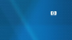 Blue Hewlett Packard logos