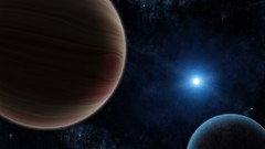 Blue light science fiction outer space