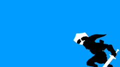 Blue link silhouettes the