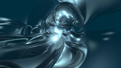 Blue metal abstract Abstraction