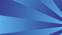 Blue minimalistic mega man