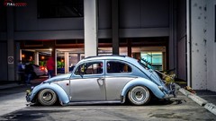 Blue old beetle classy low Volkswagen lowrider