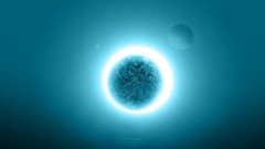 Blue outer space planets