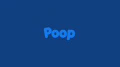 Blue poop