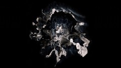 Blue red modern ghostly minimalistic artwork cena