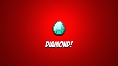 Blue red simple diamond minecraft creeper minimalistic Notch