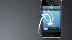 Blue screen iphone logos