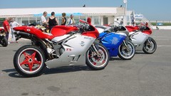 Blue silver MV Agusta motorbikes Agusta F4