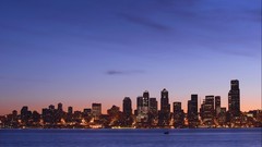 Blue skylines night skyscapes