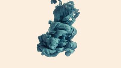 Blue smoke ink fluid artwork Simple Background alberto seveso