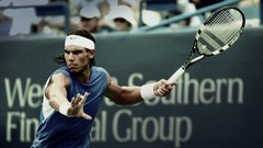 Blue Sports tennis playing Rafael Nadal atp
