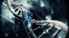 Blue text biology Science nano DNA