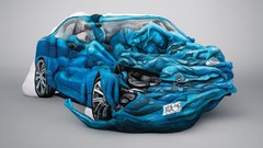 Blue text cars Australia government crashed artwork Simple 