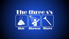 Blue text Typography word Showers Quotes motivational 