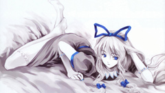 Blue touhou dress blue