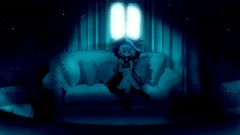 Blue touhou wings couch