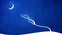 Blue Trees white Stars