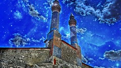 Blue Turkey ottoman minarets turkish Sivas