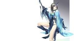 Blue unicorns horns blade