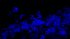 Blue vectors arrows black