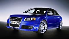 Blue vehicles sports cars blue cars Audi RS4