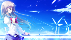 Blue visual novels game