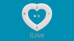 Blue watch pause play button