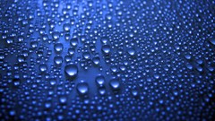 Blue water drops