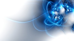 Blue white abstract shades shapes