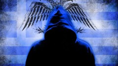 Blue white Greece Flags Greek proud Eagles