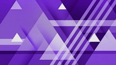 Blue white triangles