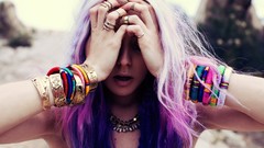 Blue woman faces Planetary