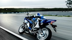 Blue Yamaha circuits yamaha r1 motorbikes