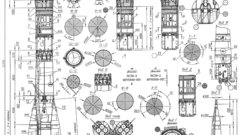 Blueprints Soyuz rocket carrier