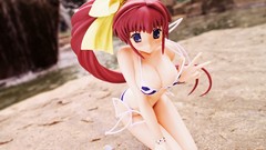 Blush anime girls comic party cleavage bikini mizuki