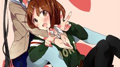 Blush k - on nakano azusa hirasawa yui yuri Juri Pink Heart