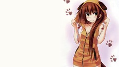 Blush long hair yellow eyes kawakami kazuko cleavage koi ni 