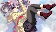 Blush pantyhose gray hair hagiwara onsen twintails