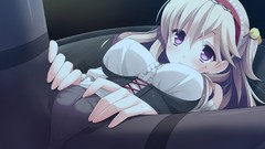 Blush pantyhose purple eyes kanekiyo miwa underwear panties 