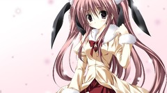 Blush pink hair long hair pink eyes anime girls supreme hair 