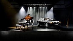 BMW Car piano stages Steinway & Sons vehicle black cars