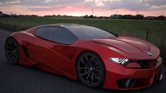 BMW red cars concept